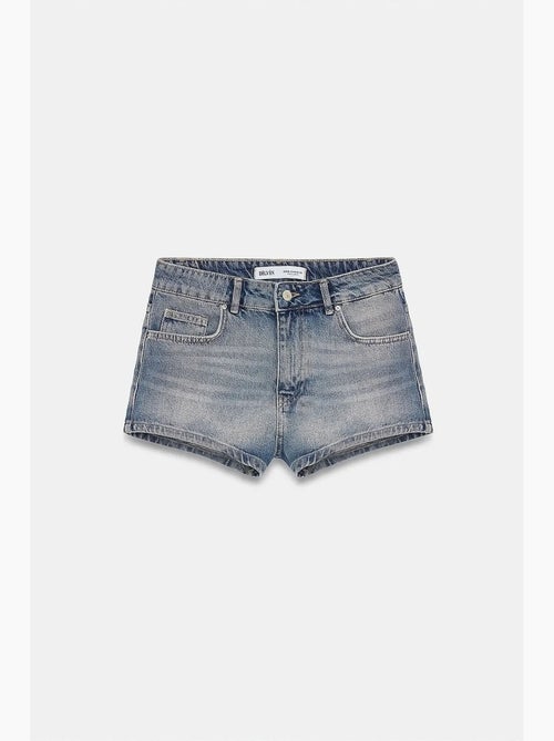 Shorts in denim di cotone a vita alta dilvin - Kiabi Shorts in denim di cotone a vita alta dilvin - Kiabi
