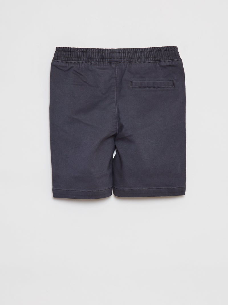 Shorts in denim lavorati a maglia NERO - Kiabi