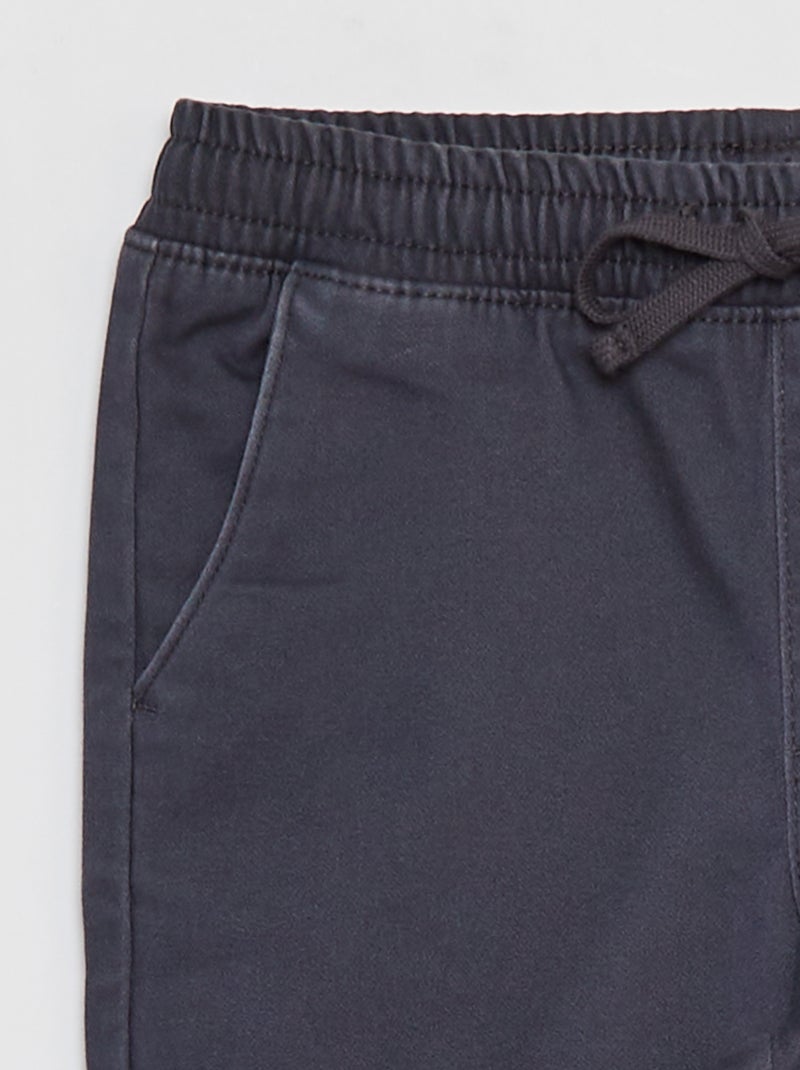 Shorts in denim lavorati a maglia NERO - Kiabi
