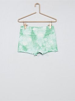 Shorts in denim tye and dye - Kiabi