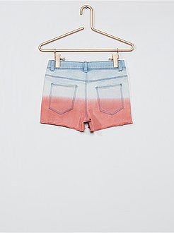 Shorts in denim tye and dye - Kiabi