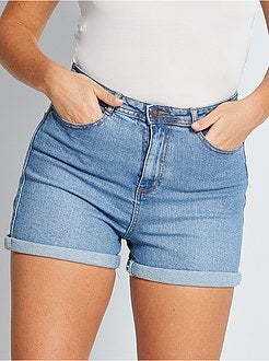 Shorts in denim vita alta - Kiabi