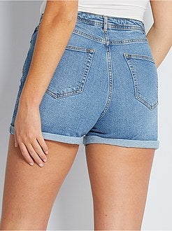 Shorts in denim vita alta - Kiabi