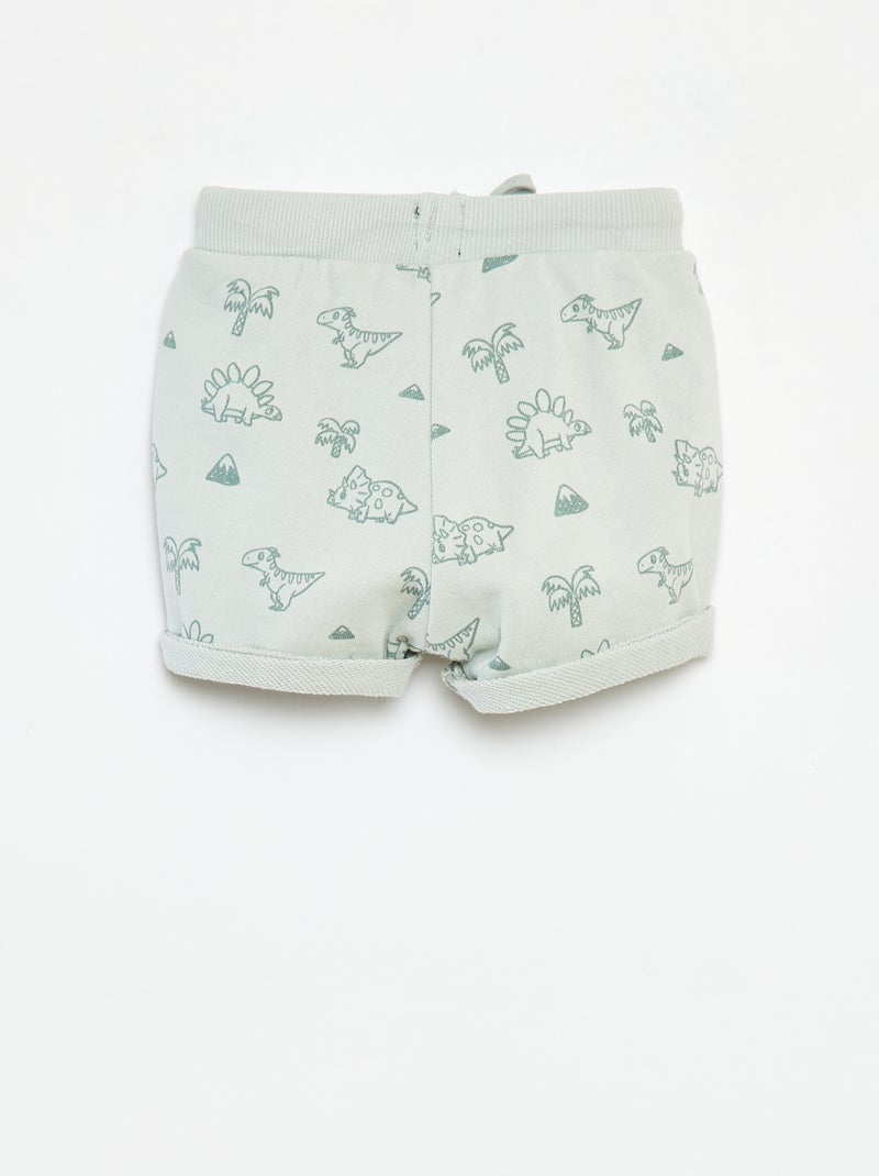 Shorts in french terry con stampa VERDE - Kiabi
