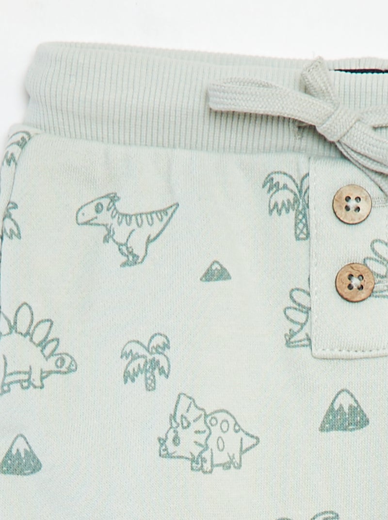 Shorts in french terry con stampa VERDE - Kiabi