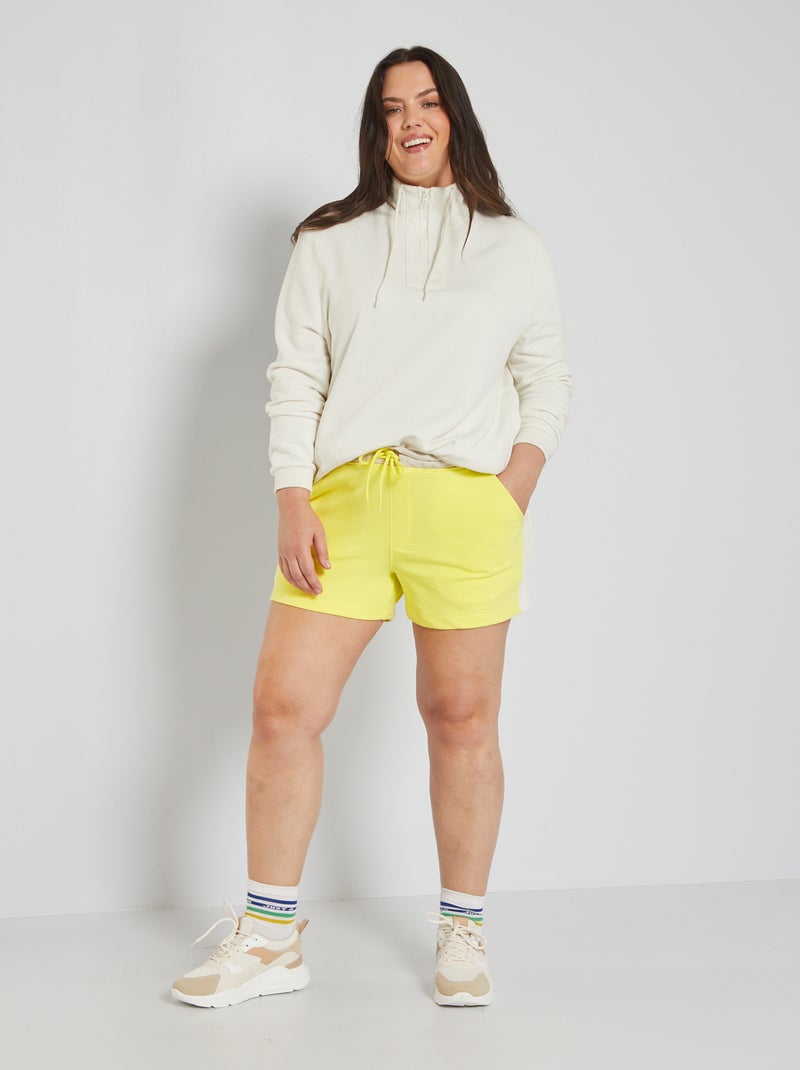 Shorts in french terry giallo - Kiabi