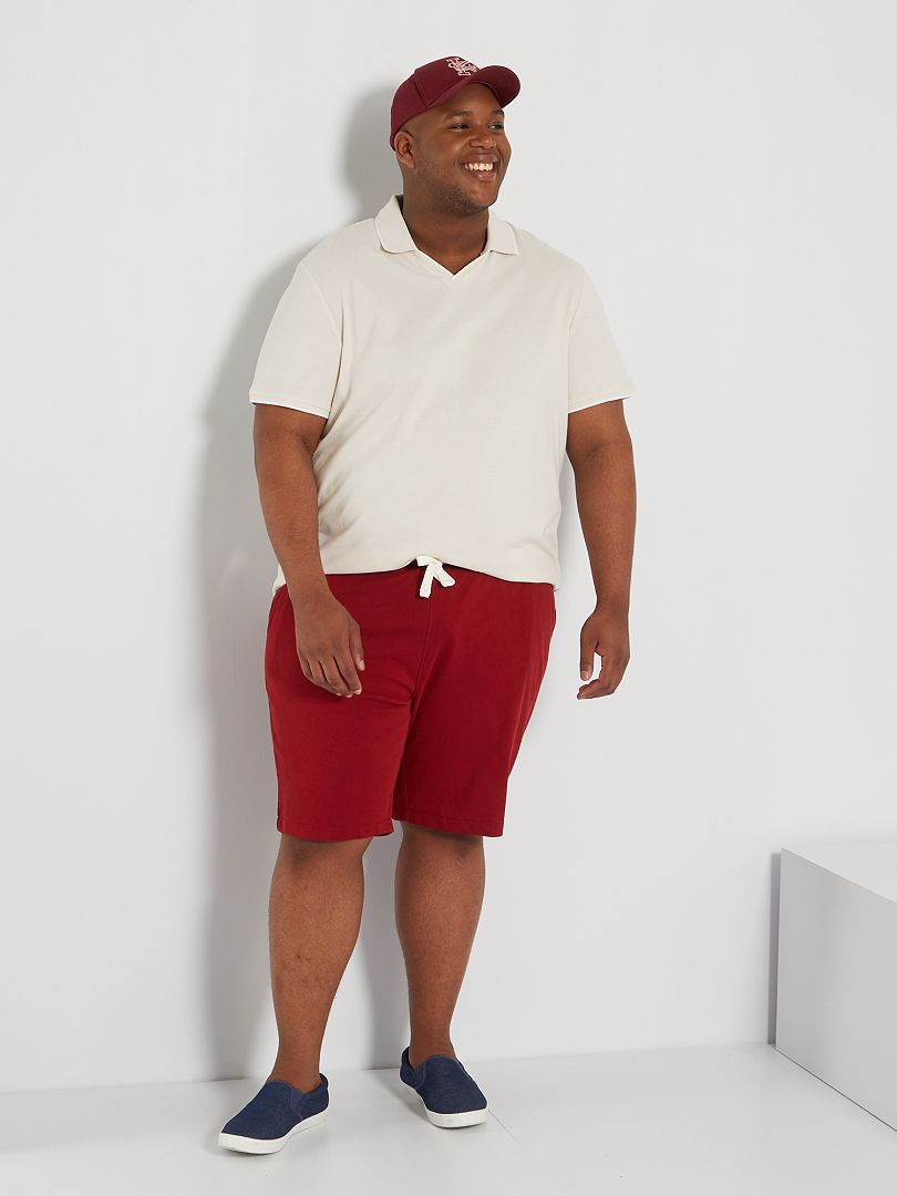 Shorts in french terry ROSSO Kiabi 12.00€