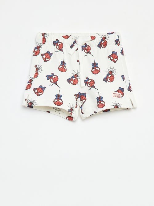 Shorts in french terry 'Spiderman' - Kiabi