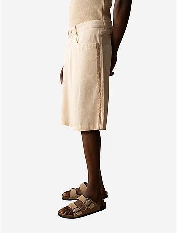Shorts in gabardine ricamata giesto