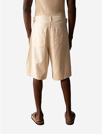 Shorts in gabardine ricamata giesto
