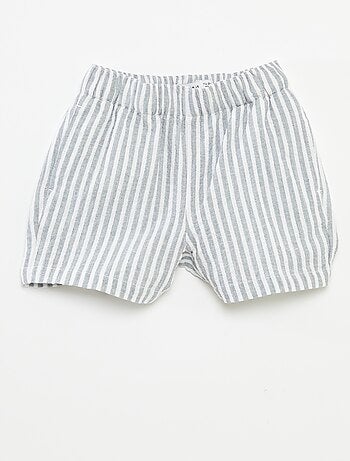 Shorts in garza di cotone a righe 'Name it'