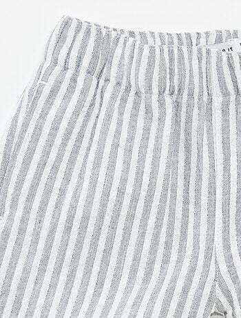 Shorts in garza di cotone a righe 'Name it'