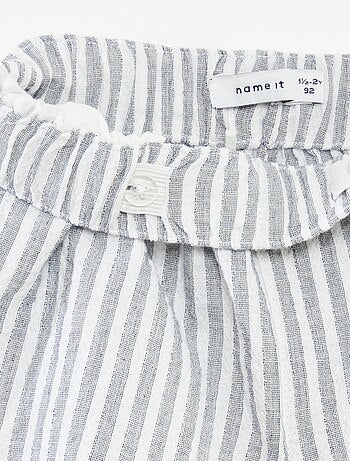Shorts in garza di cotone a righe 'Name it'