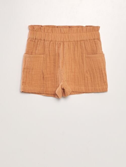 Shorts in garza di cotone - Kiabi