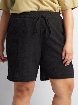 Shorts in garza di cotone 'Only Carmakoma'