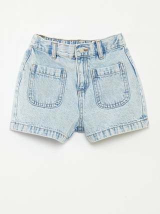 Shorts in jeans a vita alta