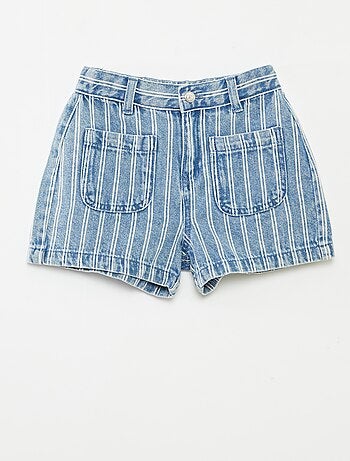 Shorts in jeans a vita alta