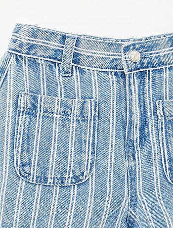 Shorts in jeans a vita alta