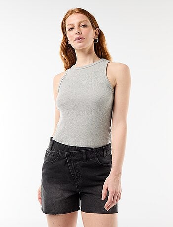 Shorts in jeans a vita alta