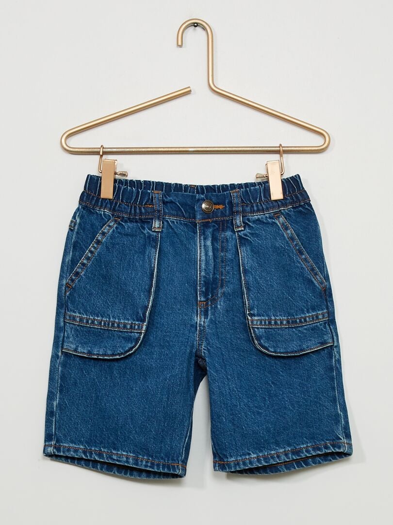 Shorts in jeans con grandi tasche BLU - Kiabi