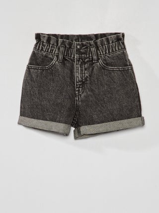 Shorts in jeans con revers