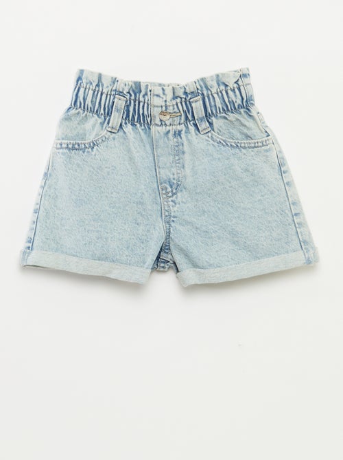 Shorts in jeans con risvolti sul fondo - Kiabi