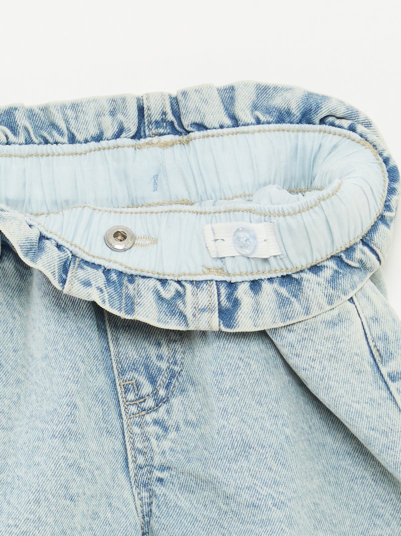 Shorts in jeans con risvolti sul fondo BLU - Kiabi