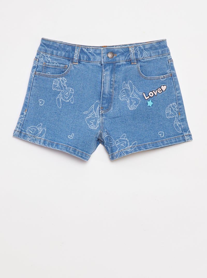 Shorts in jeans 'Disney' Blu - Kiabi