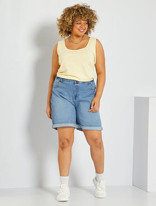 Shorts in jeans effetto destroyed - BLU - Kiabi - 18.00€