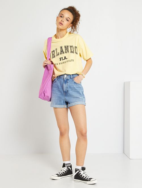 Shorts in jeans mom - BLU - Kiabi - 15.00€