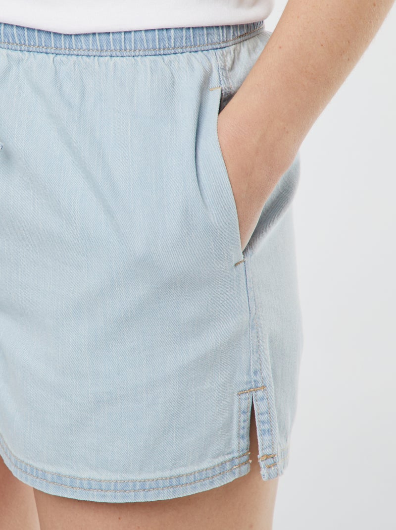 Shorts in jeans morbido BLU - Kiabi