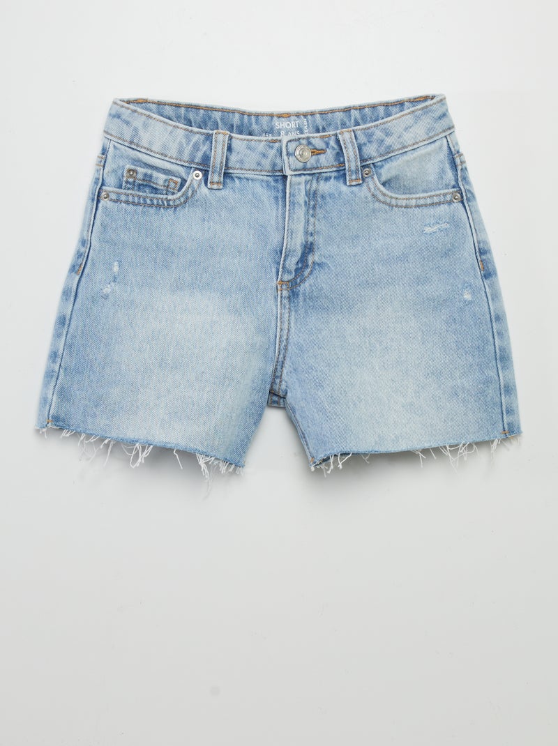 Shorts in jeans sfilacciati BLU - Kiabi