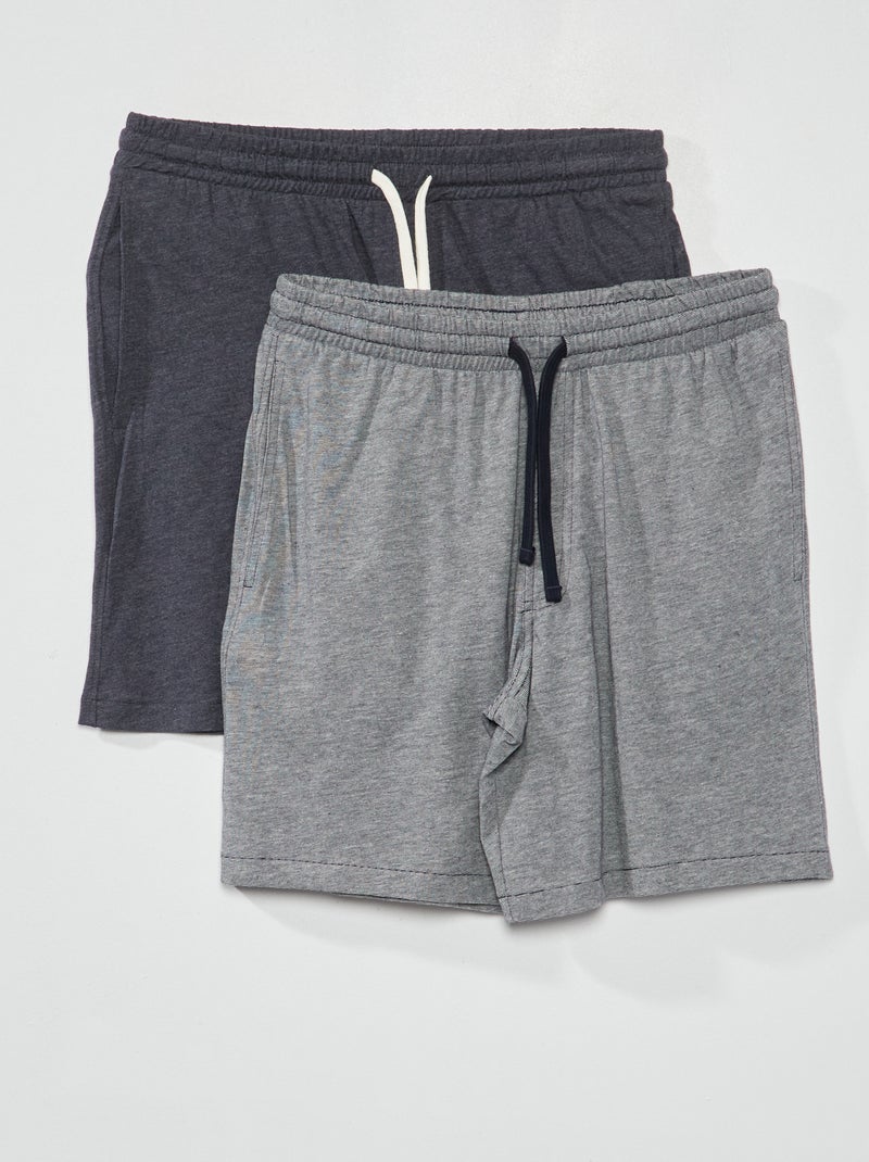 Shorts in jersey - Set di 2 BLU - Kiabi