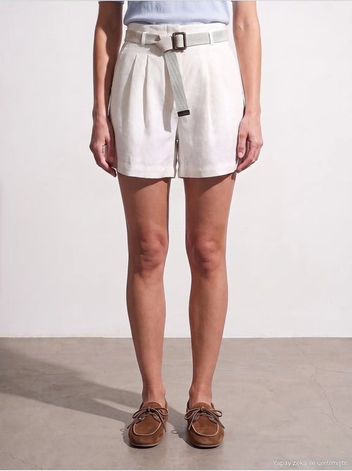 Shorts in lino dilvin - Kiabi