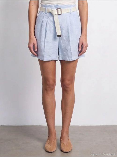 Shorts in lino dilvin - Kiabi