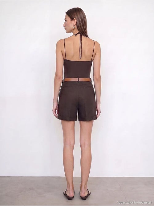Shorts in lino dilvin - Kiabi