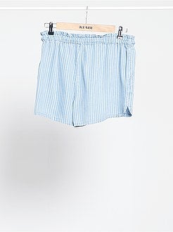 Shorts in lyocell con cintura in corda - Kiabi