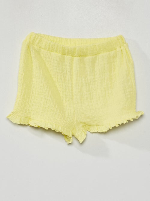Shorts in maglia a punto smock - Kiabi