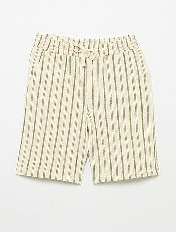 Shorts in maglia a righe