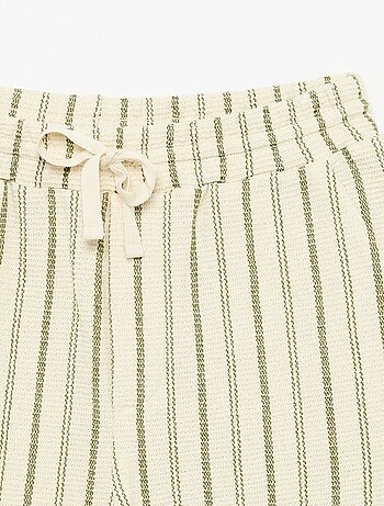 Shorts in maglia a righe