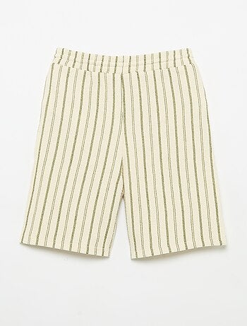 Shorts in maglia a righe