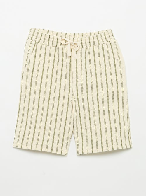 Shorts in maglia a righe - Kiabi