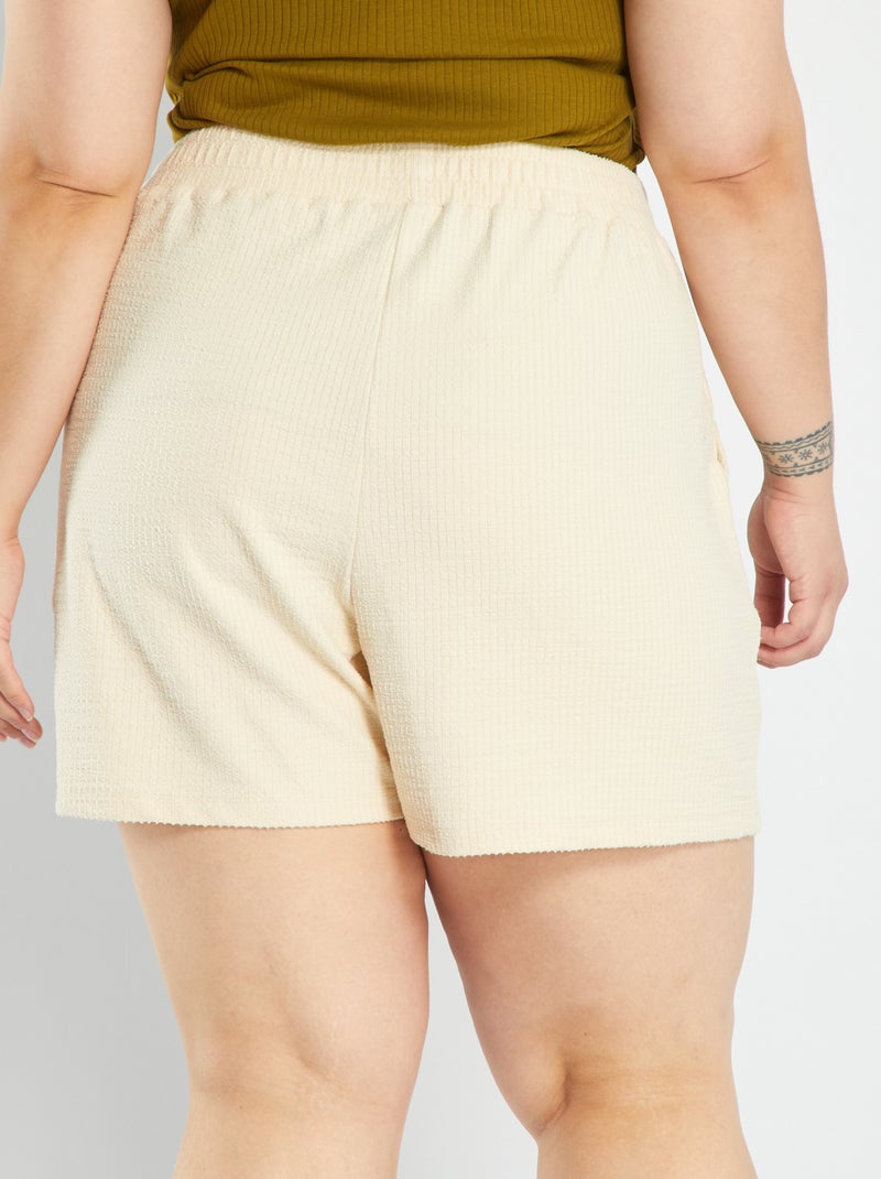 Shorts in maglia BEIGE - Kiabi
