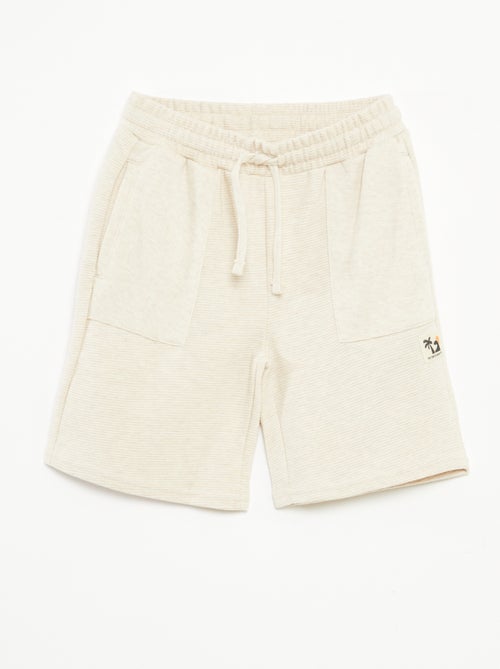 Shorts in maglia fantasia con 2 tasche - Kiabi