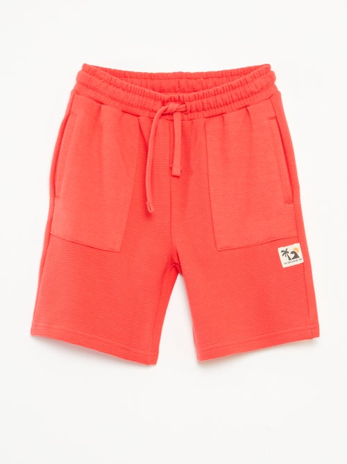 Shorts in maglia fantasia con 2 tasche - Kiabi