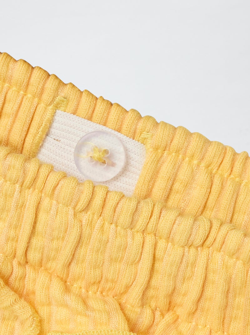 Shorts in maglia goffrata 'Guppy' GIALLO - Kiabi