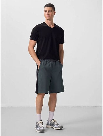 Shorts in maglia oversize in misto cotone tommy