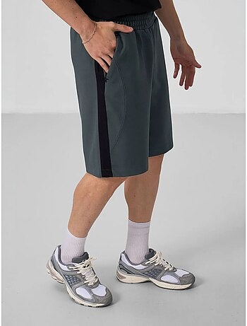 Shorts in maglia oversize in misto cotone tommy