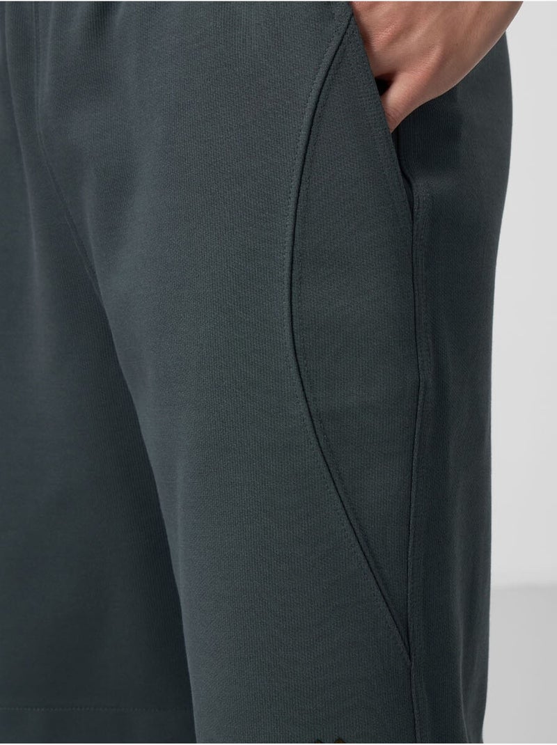 Shorts in maglia oversize in misto cotone tommy Grigio nero - Kiabi