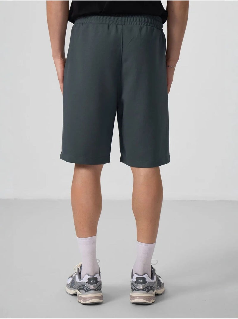 Shorts in maglia oversize in misto cotone tommy Grigio nero - Kiabi